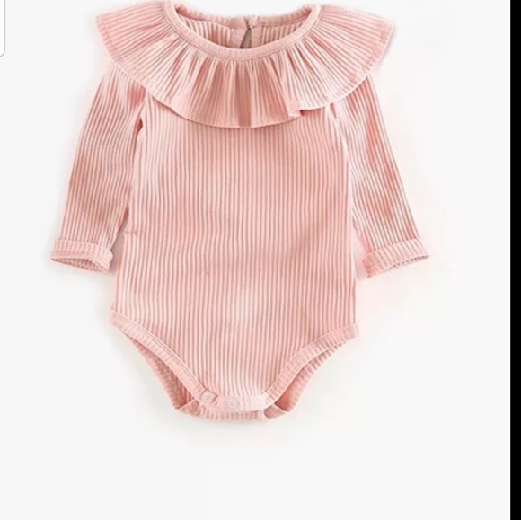 RUFFLE COLLAR RIB BODYSUIT - Picture 4 of 8